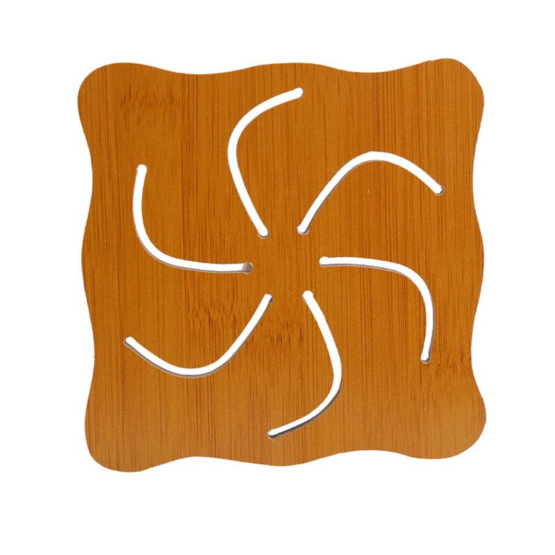 Placemats voor op tafel placemats bureau tafelmatten keukenaccessoires pot beker tegen bloesem bamboe onderzetters isolatiematten: Ander type 6