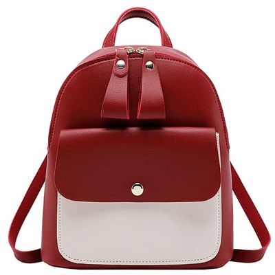 Vento marea mini mochila transversal para meninas adolescentes 2020 bolsa de ombro feminina estilo coreano bolsa conversível de mão: Red