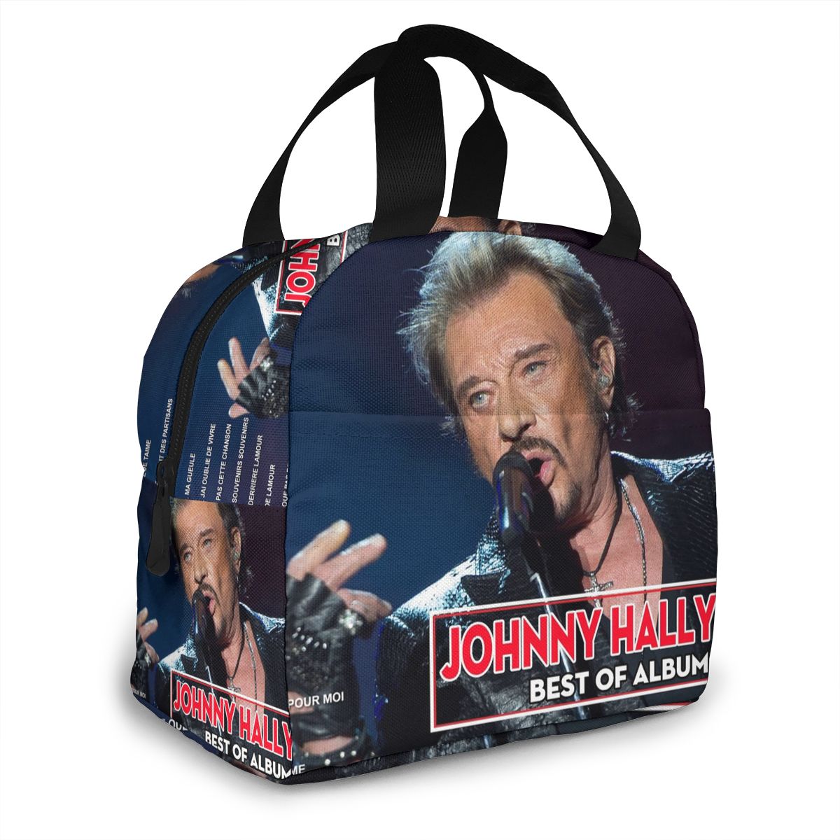 Johnny Hallyday mittagessen tasche kid frauen isolierung tragbare wasserdichte picknick coole tasche frühstück schule wiederverwendbare lebensmittel tasche neue