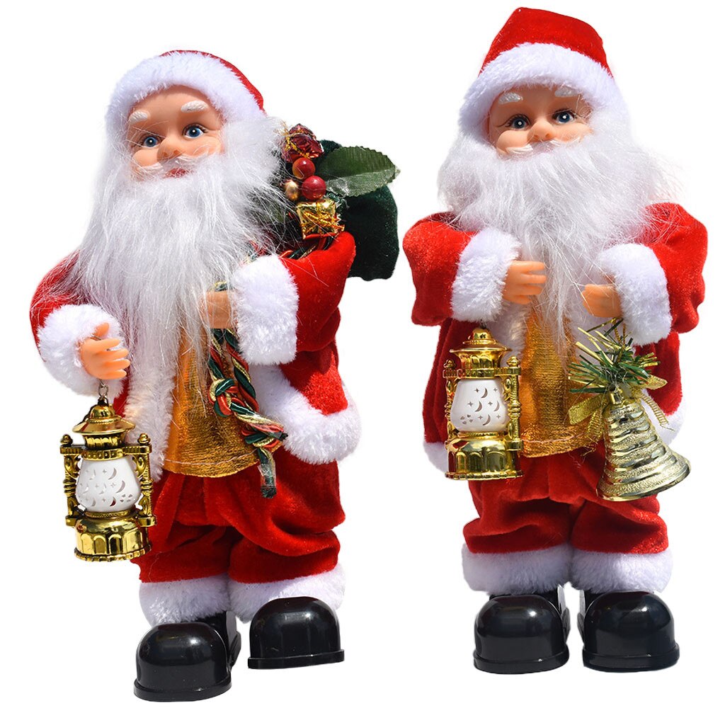 Natal papai noel natal novo presente dança brinquedo musical elétrico papai noel boneca twerking cantando decoração de natal para casa