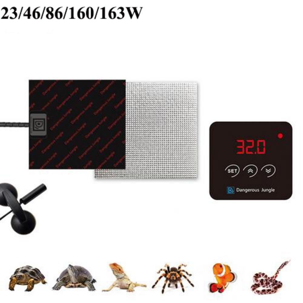 Temperatuurregeling Reptiel Verwarming Pad Fokken Doos Verwarming Pad Waterdicht Warme Verwarming Pad Voor Turtles Snake Lizard Hamste
