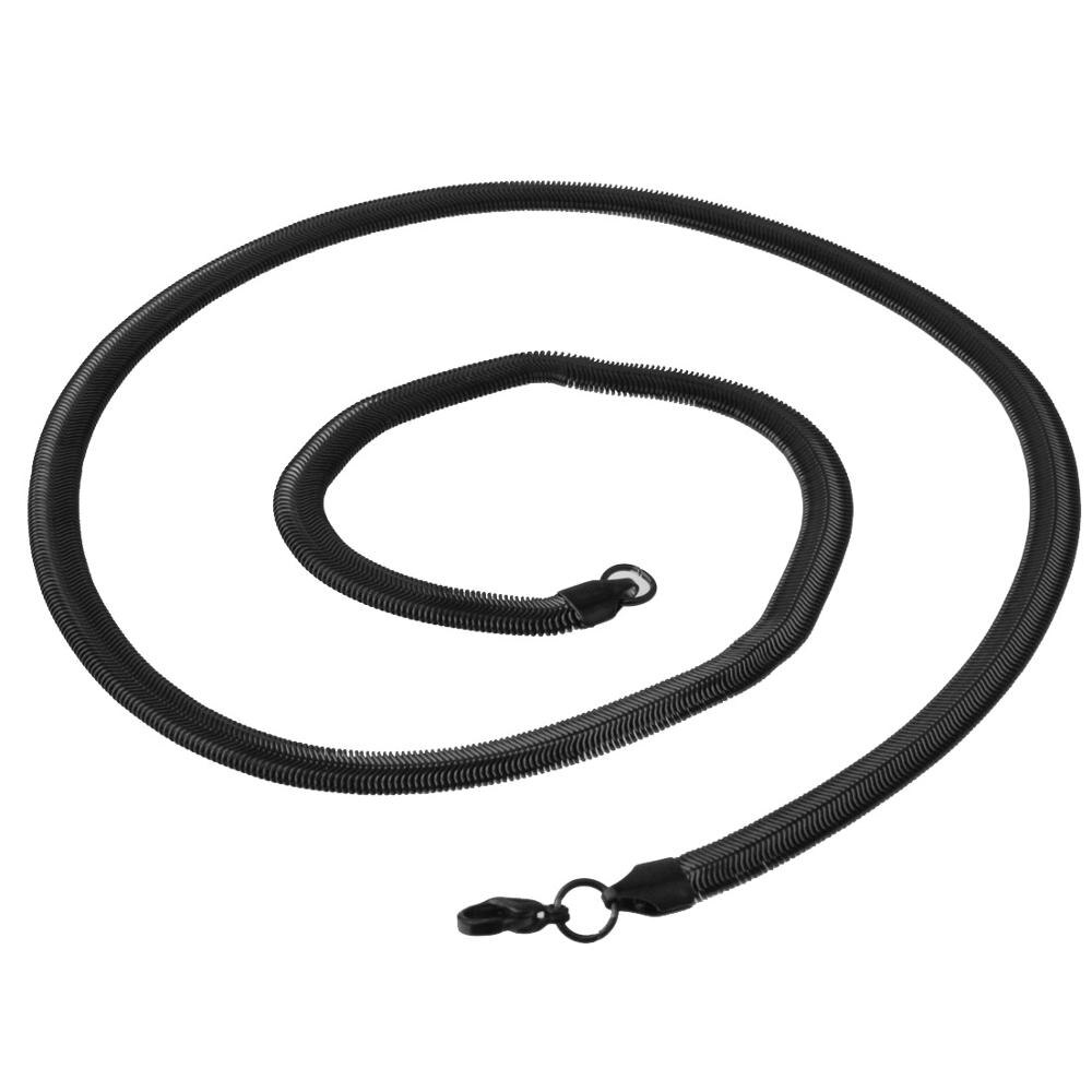 6mm heren dames kettingen van roestvrij staal, sieraden accessoires, slangen visgraat ketting choker