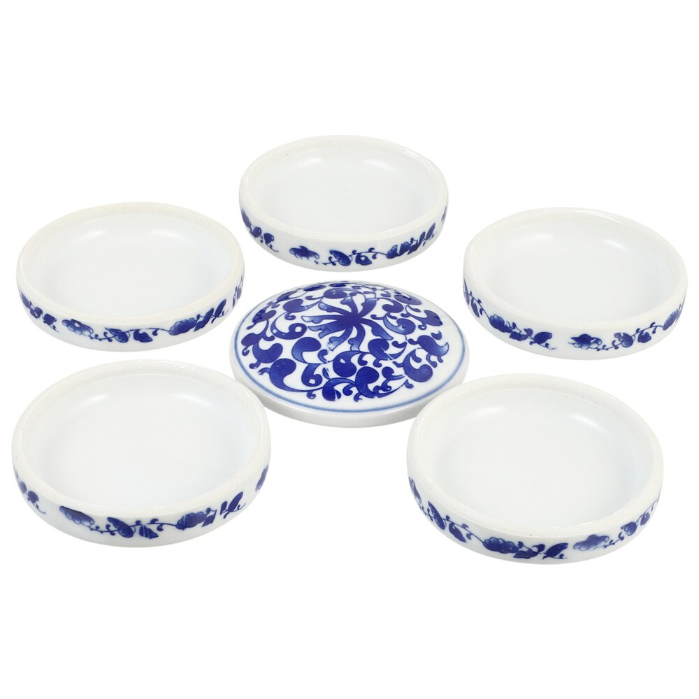 1 Set Ceramic Painting Pallets Color Mixing Board Pigment Trays Painting Plate