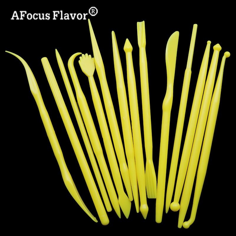 14 Pcs Wedding Cake Decorative Craft Cutter Fondant Pastry Engraving Tools Flower Plastic Modeling Tools Sugarcraft Kitchen Kits