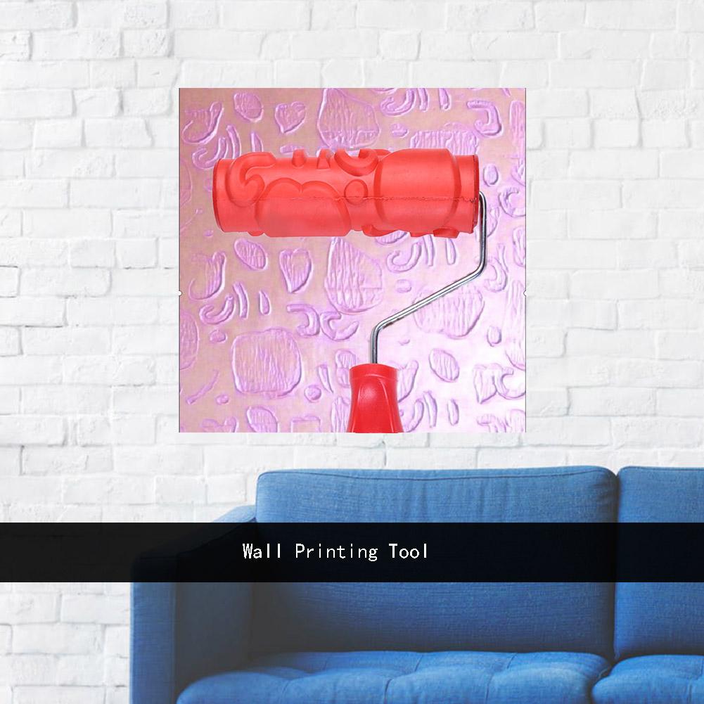 Rodillo de pintura con patrón de impresión para decoración de pared, rodillo de estampado para decoración del hogar
