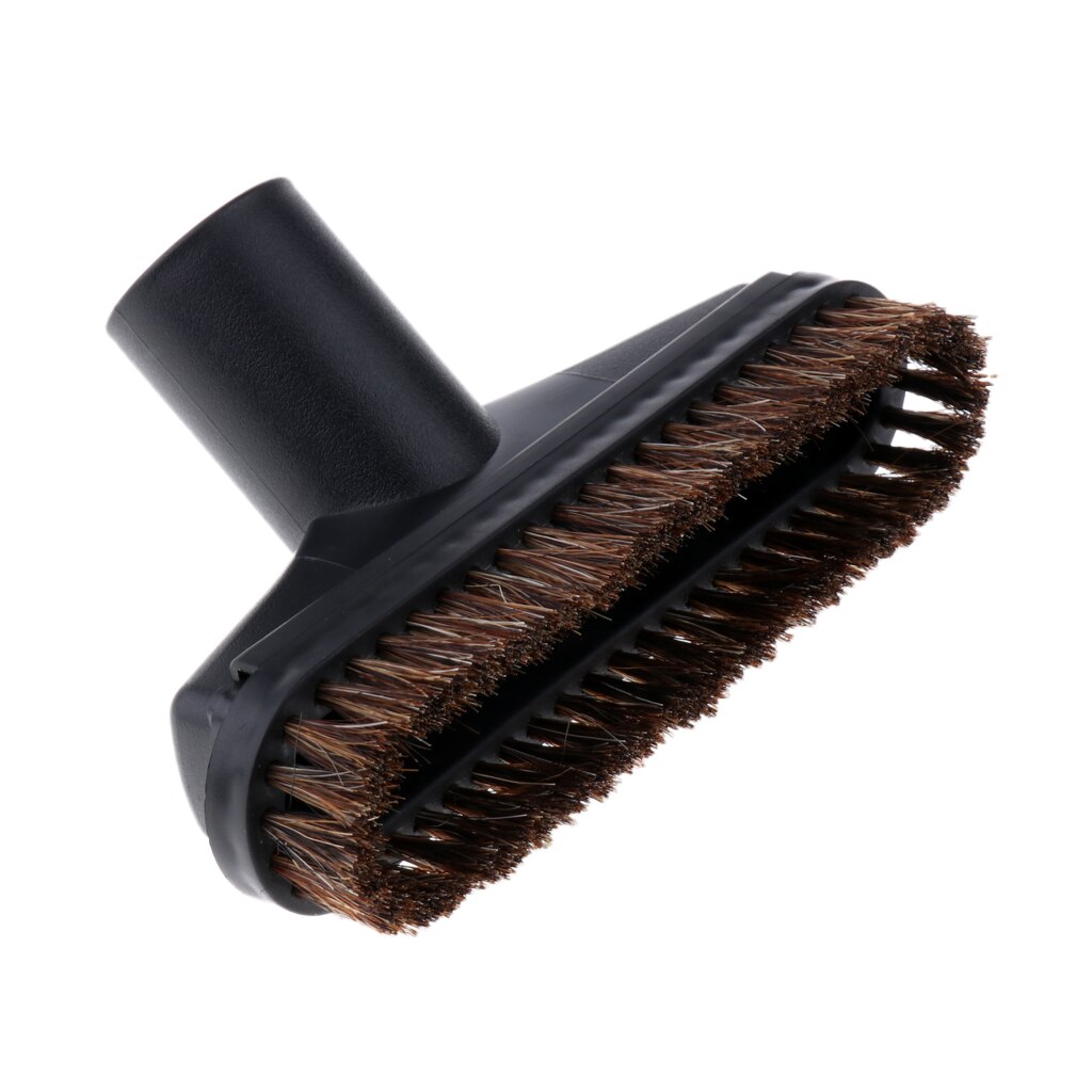 Vacuum Cleaner Bristle Brush Head Replacement 1.25" Universal Vac Attachment: Horsehair Brush