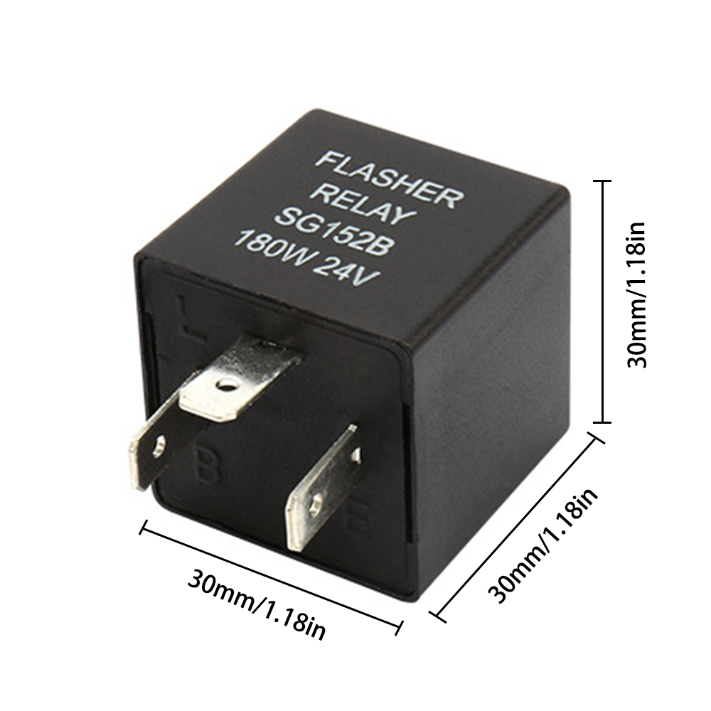 DC12V DC24V car relay 180W 5A-10A car flasher car and motorcycle steering relay 3 pin flash relay electronic module