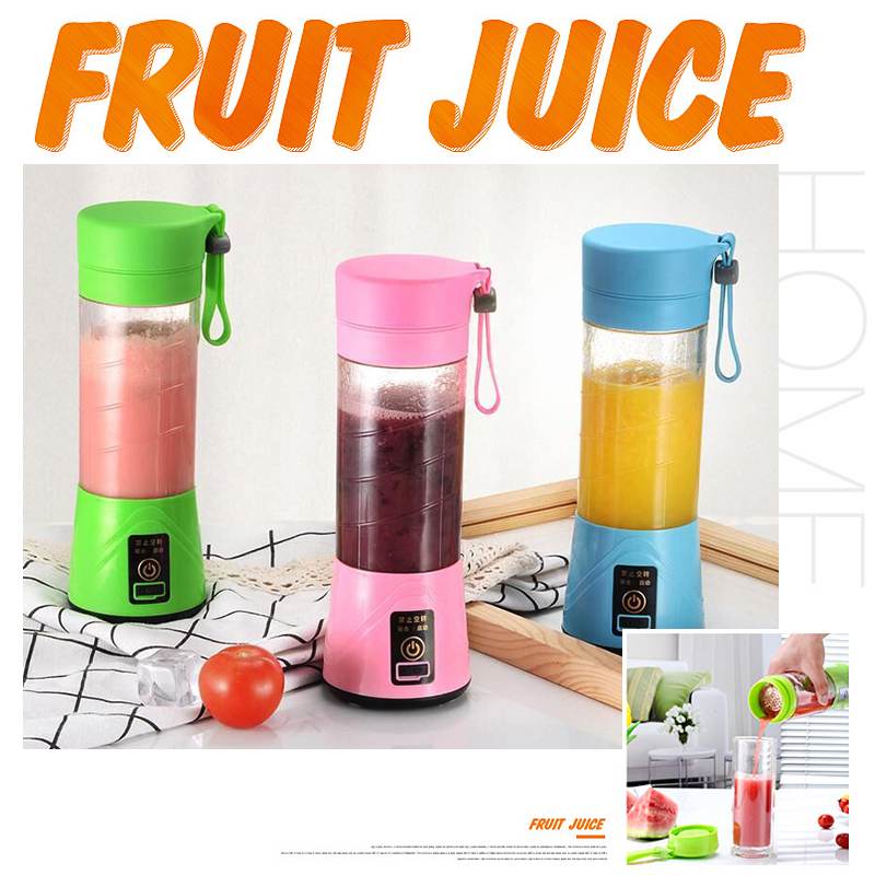 400ml 6 Blades Portable Blender USB Mixer Electric Juicer Machine Smoothie Blender Mini Food Processor Fruit Blender Juicing Cup