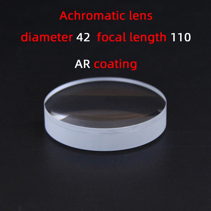 Diameter 42 brændvidde 110 akromatiske linsefabrik brugerdefinerede teleskoplinser forstørrelsesglas forskellige størrelser