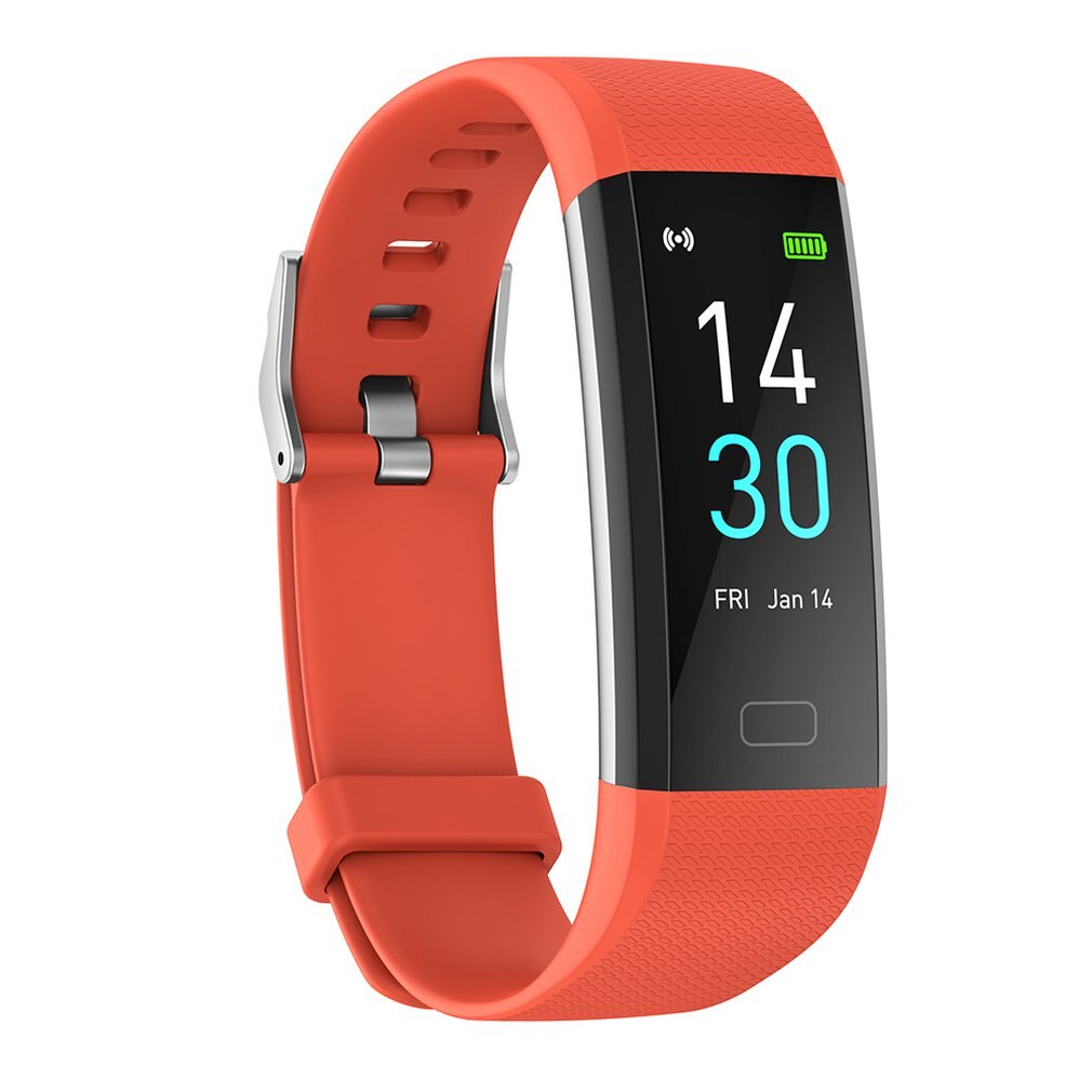 Runmifit S5 Smartwatch saluto Banda tenere sotto controllo Smartwatches Nero accorto Vigilanza di Forma Fisica Traker Impermeabile Senza Fili androide Ios: Arancione