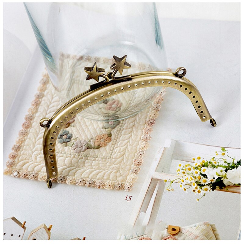 12,5*5,5 cm de la cabeza de Metal beso Cierre de broche de reemplazo para hecho a mano, bolso de mano con marco de Metal bolsa de accesorios de bricolaje 1PC: 1