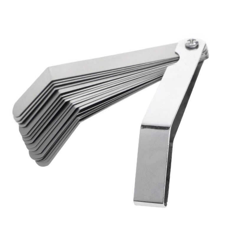 Feeler Gauge Metric 0.020 - 0.019mm Valve Offset Feeler Gauge High Strength 16 Blade Easy to use Durable