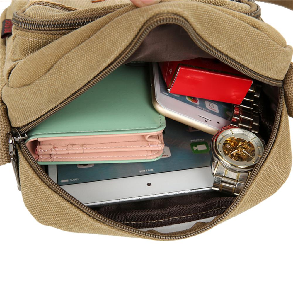 Men's Travel Cool Canvas Bag Men Messenger Crossbody Bags Bolsa Feminina Shoulder Bags Pack School Bags for Teenager