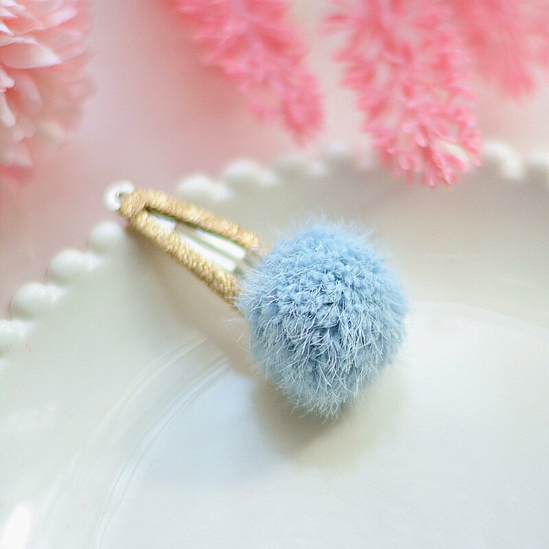 2 pçs meninas doce-colorido cabelo bola bb clipes lado hairpin acessórios para o cabelo franja clipe crianças barrettes bebê pequenas bandas de borracha: A3