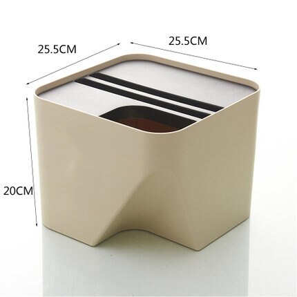 Japanese-Style Trash Can Stack Home With Lid Living Room Kitchen Bathroom Dry And Wet Classification Storage Bucket: 2