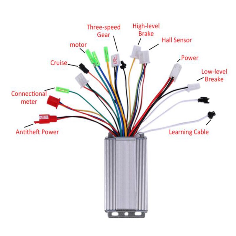 36V/48V 350W Electric Bicycle E-bike Scooter Brushless DC Motor Speed Controller Brushless Control Module