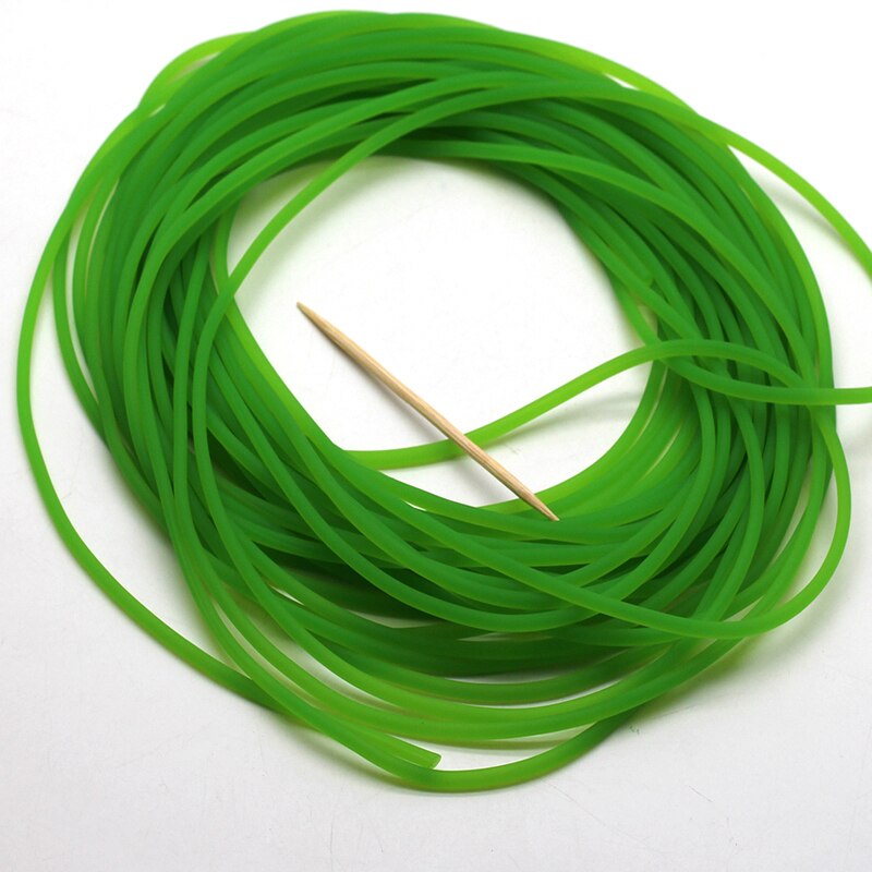 2mm Fishing Line Solid Elastic Rubber Fishing Rope Missed Rope Elastic Rope Tied Fishing Line Buffer Release Elastic Rubber Rope: green  30m