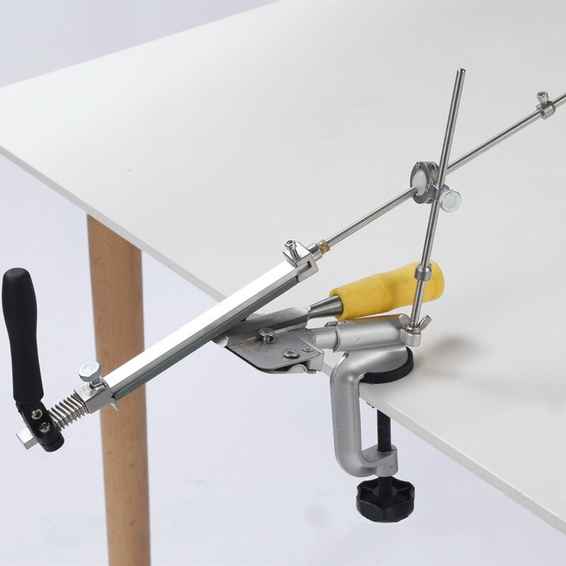 Iron Steel Kitchen Sharpener Kitchen Knife Sharpener Sharpening Tools Fix-angle With 4 Stones Whetstone