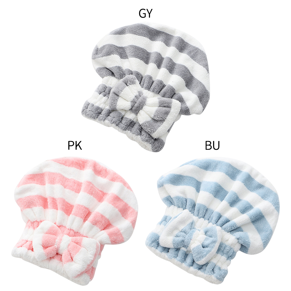 Gorro de ducha de microfibra para mujer, gorro de secado rápido, accesorios de baño, novedad