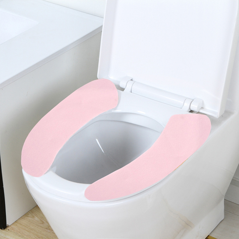 12 Models Printed Cartoon Cut-and-paste Toilet Seat Pad With Repeatable Washable Bathroom Toilet Seat: H
