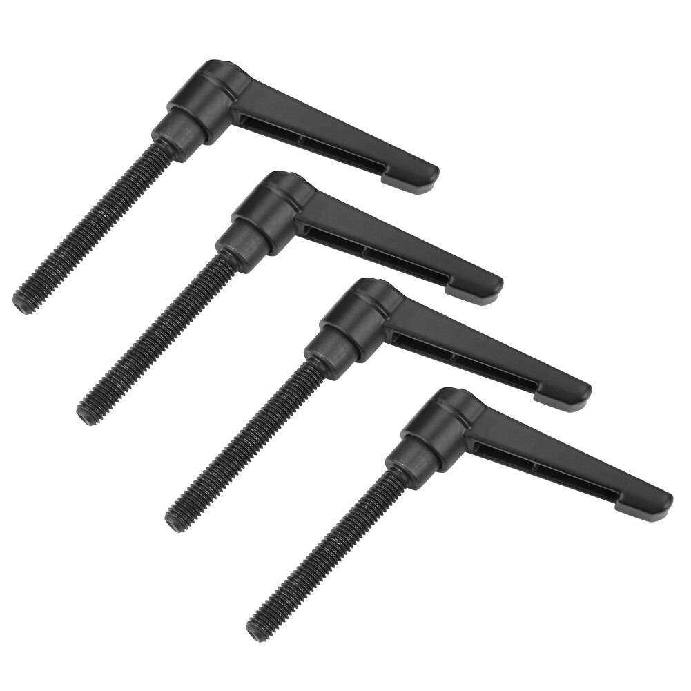 4PCS Metal Machine Knobs Adjustable Fixing Handle M6 Male Thread For The Lever Turning Angle Is Limited, Owing To Lack Of Space: 50MM