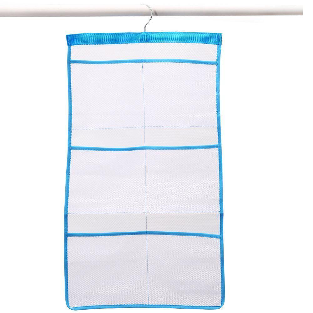 Bathroom hanging storage pockets Mesh Shower Caddy Space Saving Bathroom Accessories Quick Dry Bath Organizer with Single Hook: Default Title