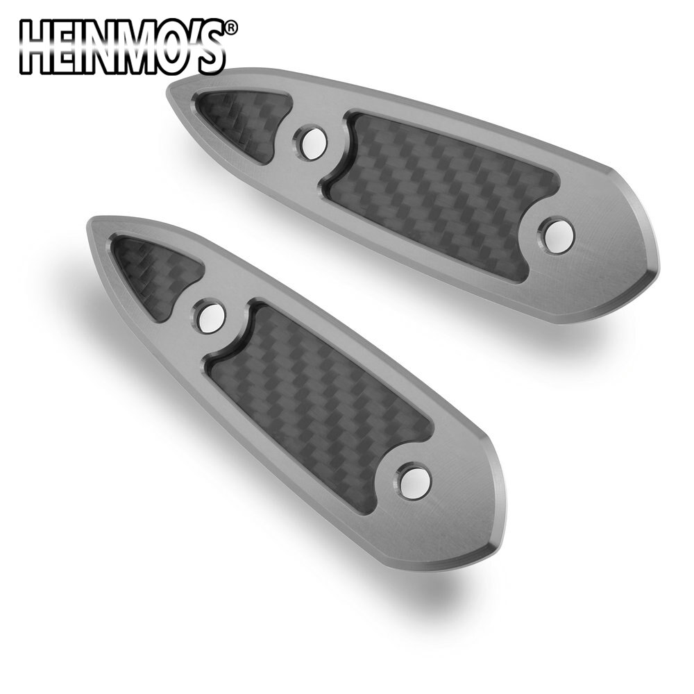 Soporte de espejos retrovisores laterales para motocicleta, accesorios de moto, tapas de agujero para espejo, para Yamaha YZF R3 YZF R25: Gris