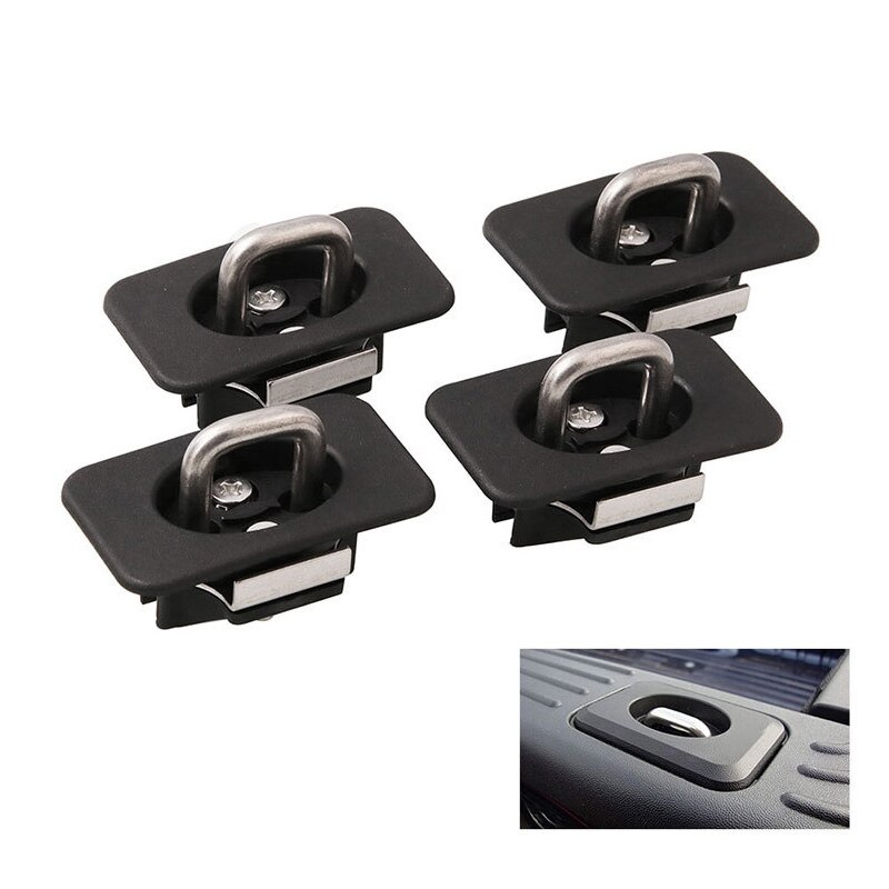 4 Uds atar anclas 3000 LBS retráctil cama del camión parte superior D anillo para Ford F-150 F150 1998 de 15074252