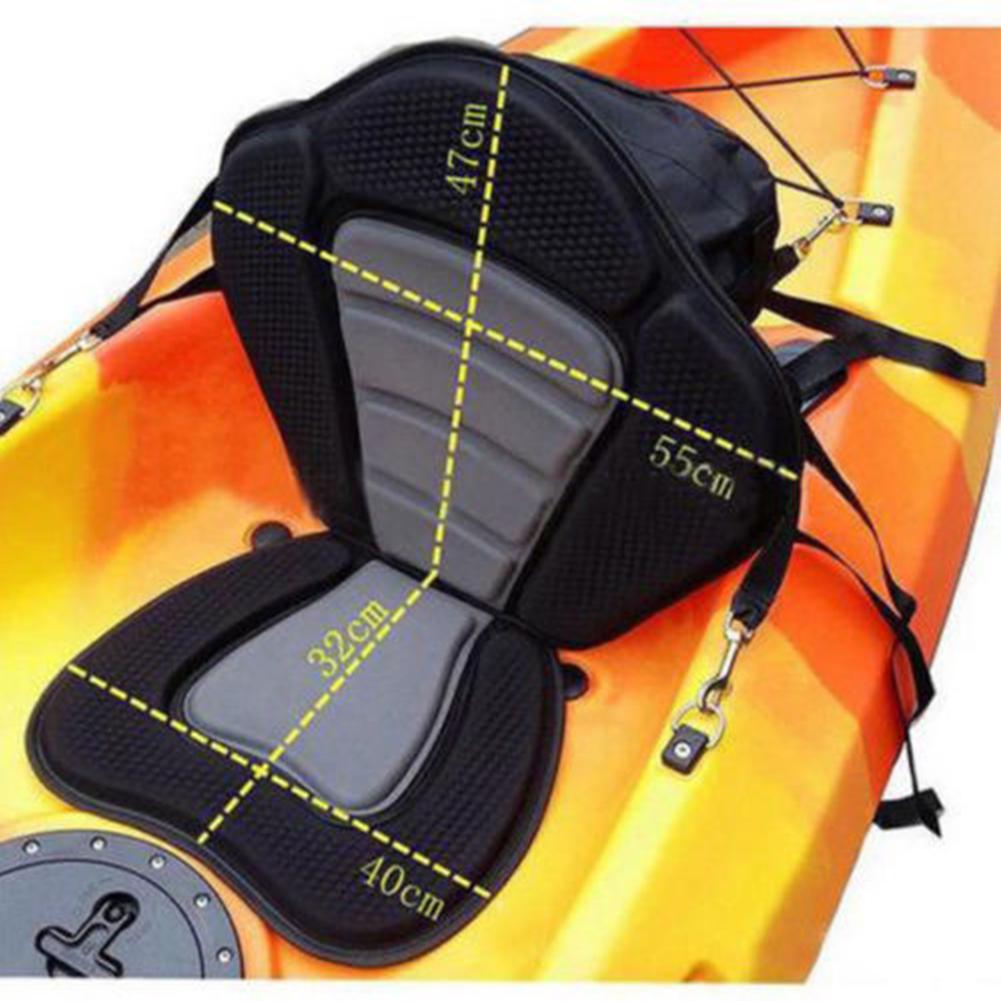 HiMISS Verstellbare, Gepolsterte Kajak Sitz mit Lagerung Tasche Kanu Rückenlehne Treiben Kissen Kajak Sitz neopren 600D polyester
