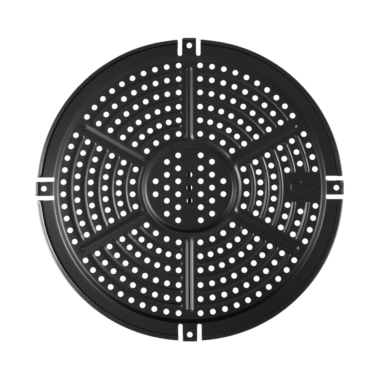 Kitchen Gadgets 5.2L Air Fryer Tray and Removable Handle Nonstick Hollow Metal Plate Cooking Fry Pan Tray Kit Cookware Accessory