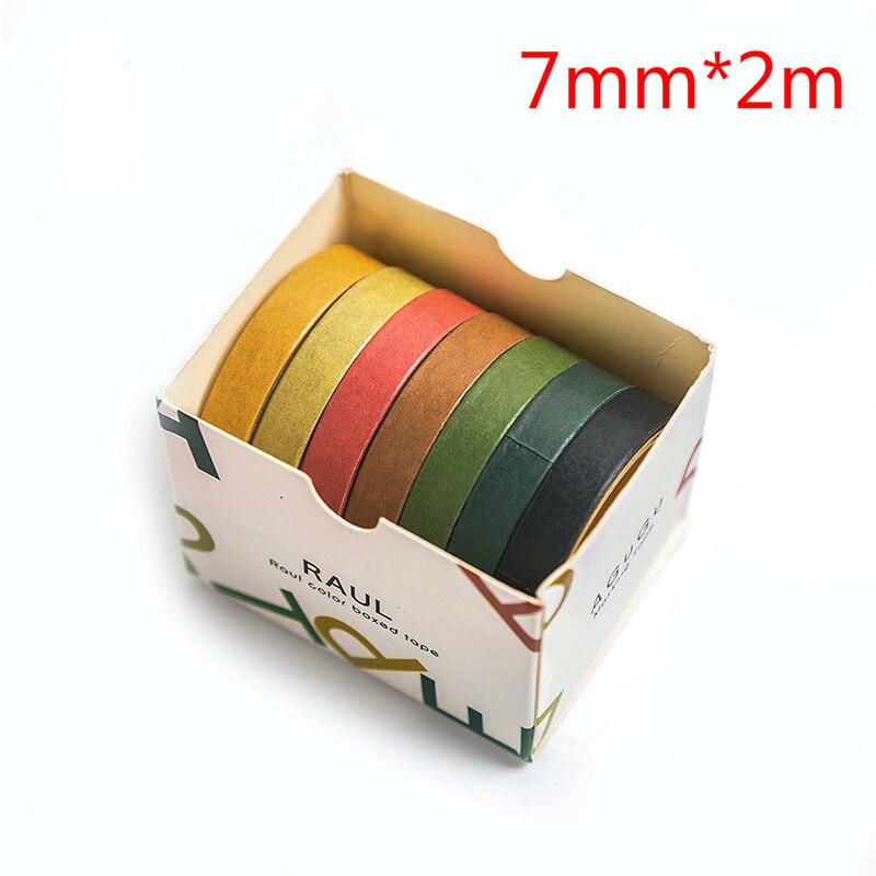 Grid Washi Tape Leuke Decoratieve Plakband Effen Kleur Afplakband Voor Stickers Scrapbooking Diy Briefpapier Tape: 587