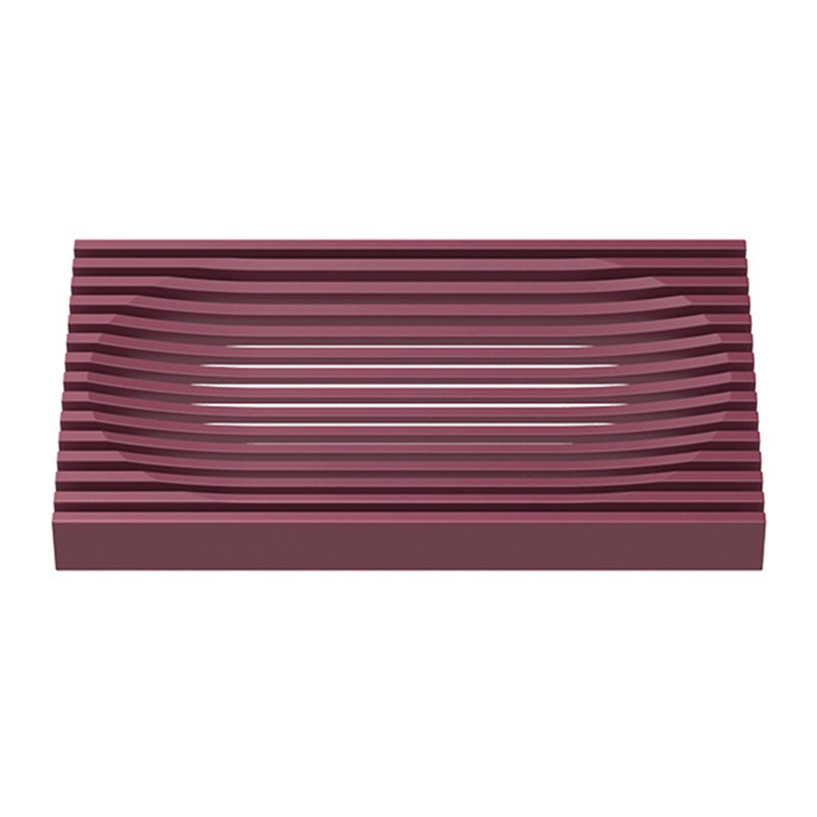 Shower Soap Dish Premium Self Draining Bar Soap Holder for Shower Modern Soap Saver for Bathroom Flexible Soap Tray B88: Red