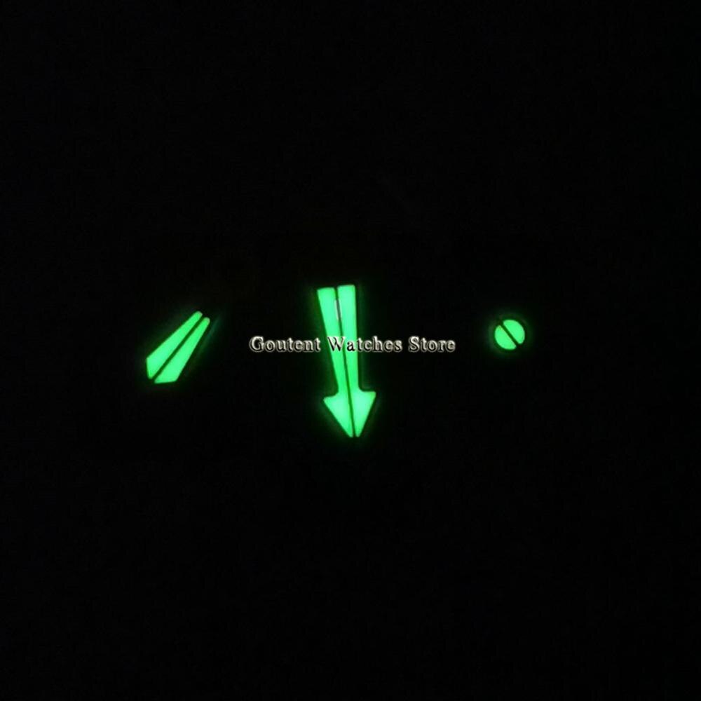 Rose Gouden Horloge Handen Groene Lichtgevende Horloge Hand Fit NH35 NH36 Beweging