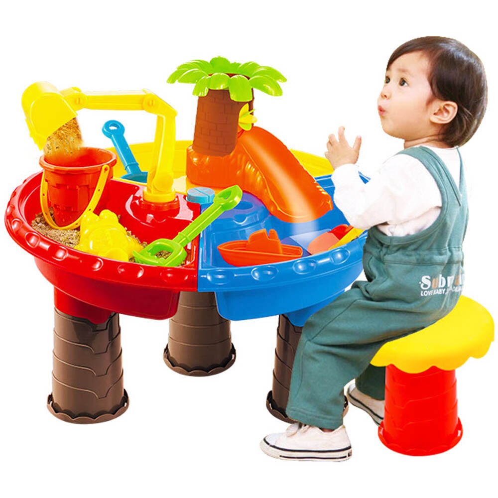 Zomer Baby Speelgoed Zand Water Spelen Strand Tafel Interactieve Strand Water Spelen Speelgoed Zand Dune Tool voor Kinderen Educatief Speelgoed