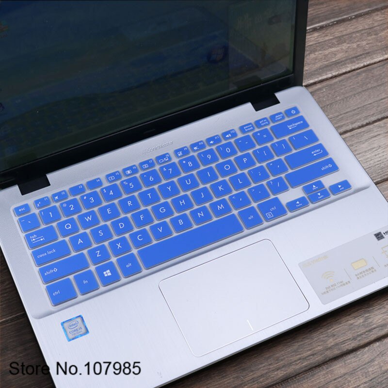 14 inch Laptop Keyboard Cover Protector For ASUS Vivobook S14 E406 E406MA E406M Q405Q 405UA Q405U X405U TP401 TP401MA S4000UA: Blue