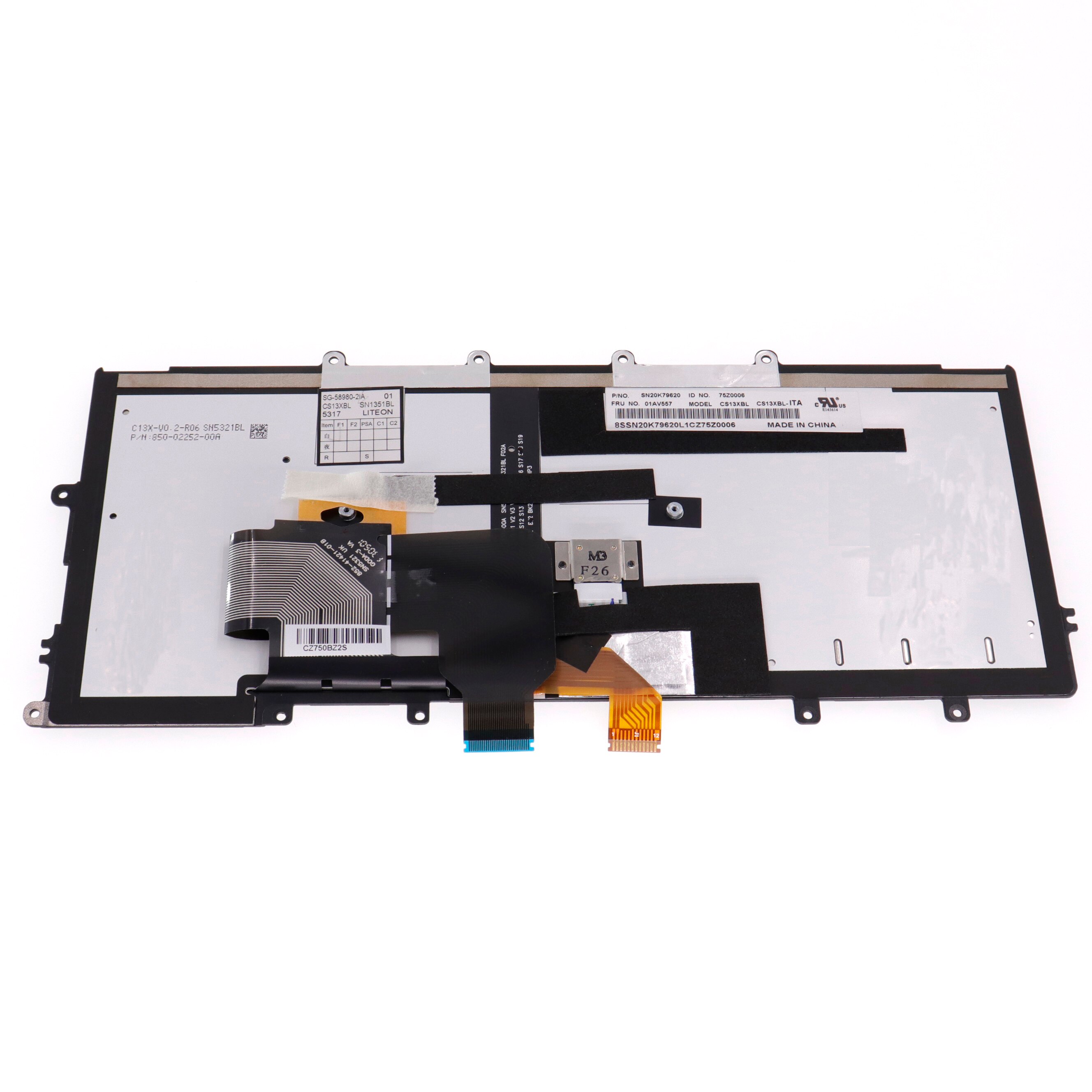 Backlit Italian QWERTY Keyboard for Lenovo Thinkpad X230S X240 X240S X240I X250 X260