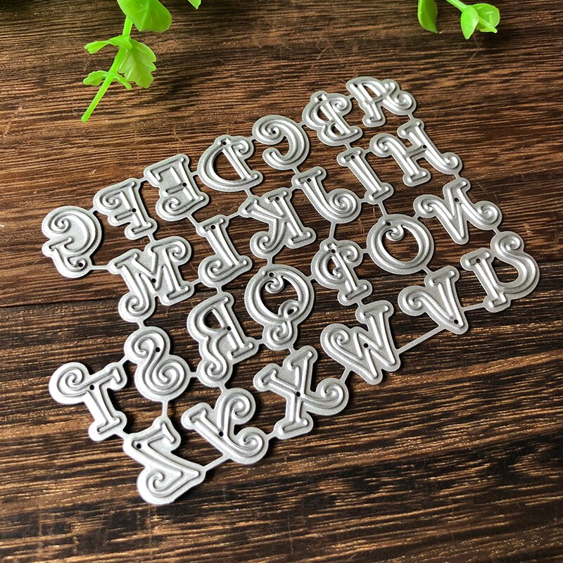 102*69mm Bone Hoofdstad Alfabet Brief Metalen Sterft Stansmessen Scrapbooking Embossing Sterft Snijd Stencils DIY Kaarten Craft sterft