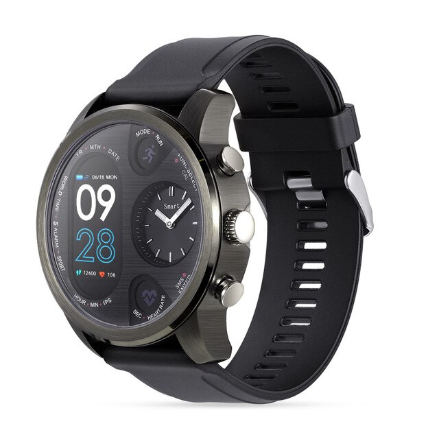 Maxinrytec T3Pro Smartwatch - Dual Time Sport Activity Tracker - IP68 Waterproof - For Men: Black