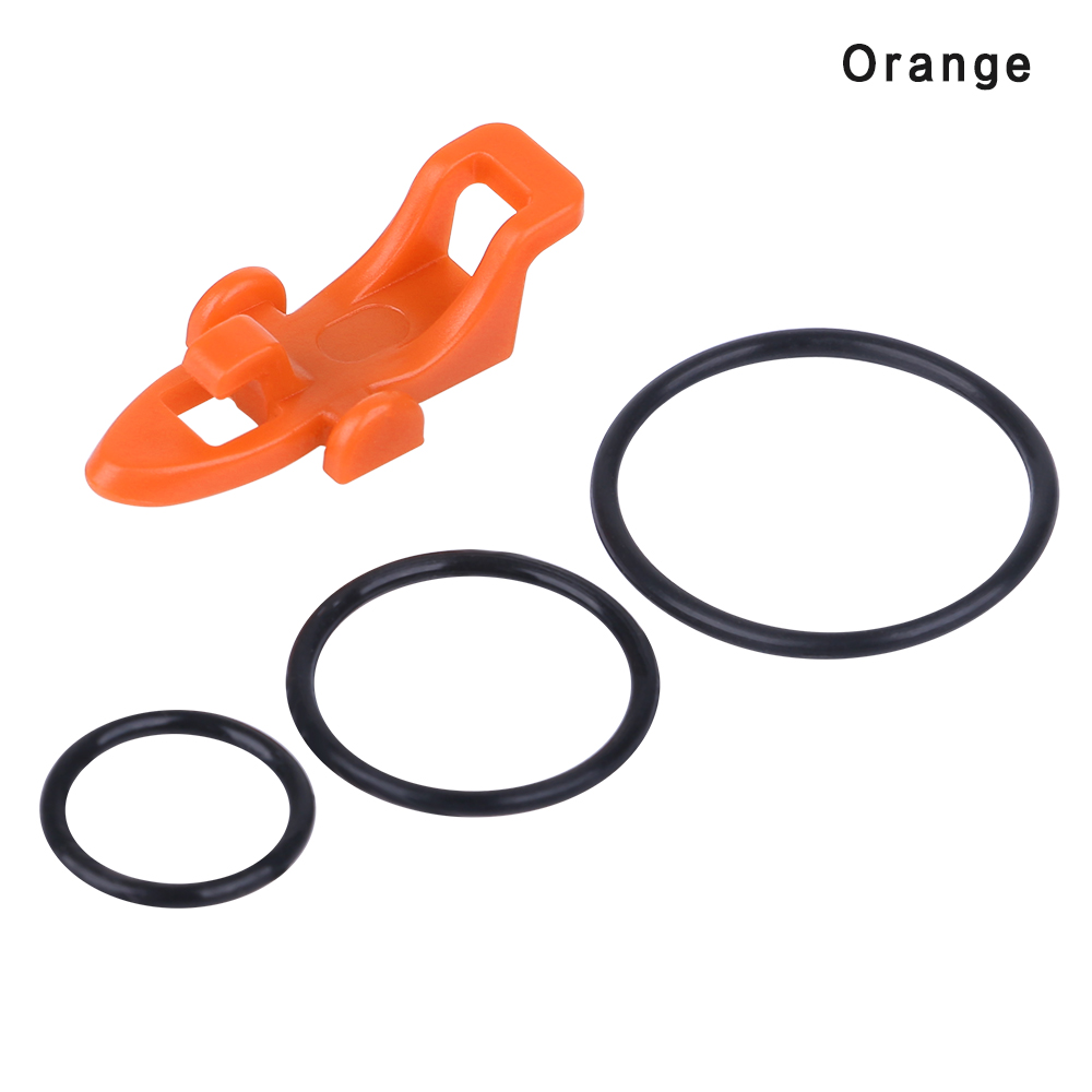 1Set Fishing Hook Keeper Lure Bait Holder with 3 Rubber Rings for Fishing Rod Fishing Gear Portable Accessories Fixed Bait: orange