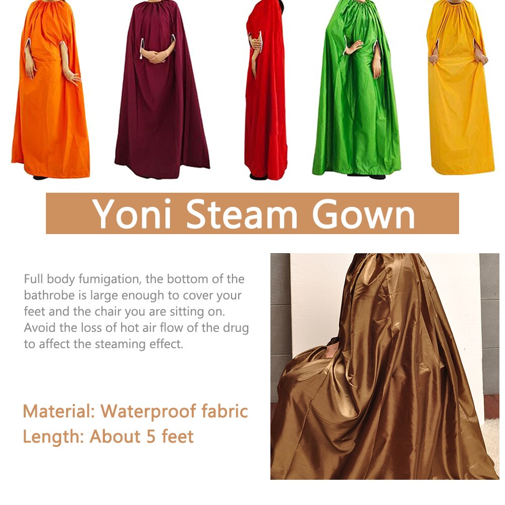 Herbs Spa Fumigation Bath Robe Full Body Home Detox Cloak Sauna Vaginal Yoni Steam Gown Sweating Tool Waterproof