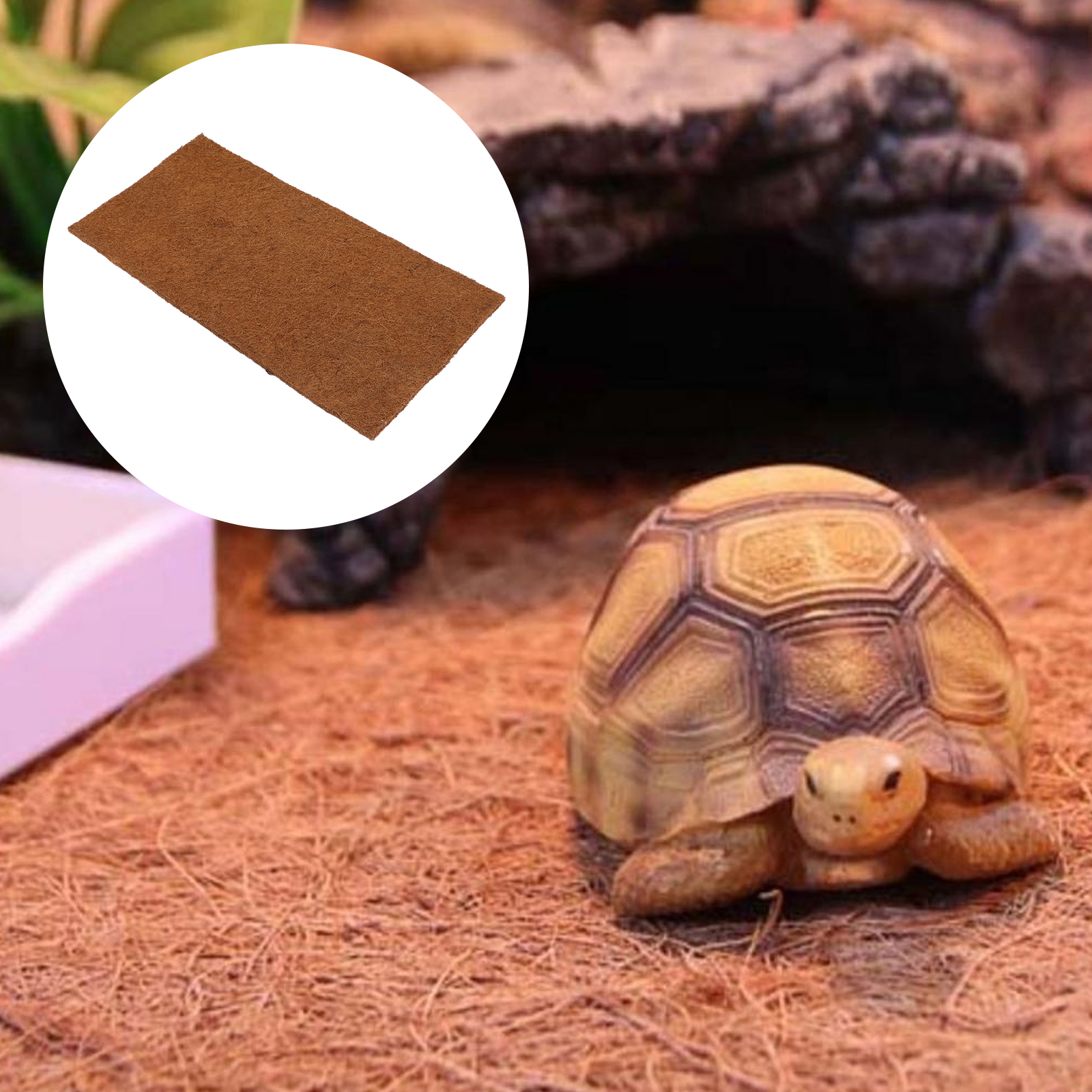 Reptile Carpet Tortoise Carpet Substrate Mat for Pet Terrarium: Default Title