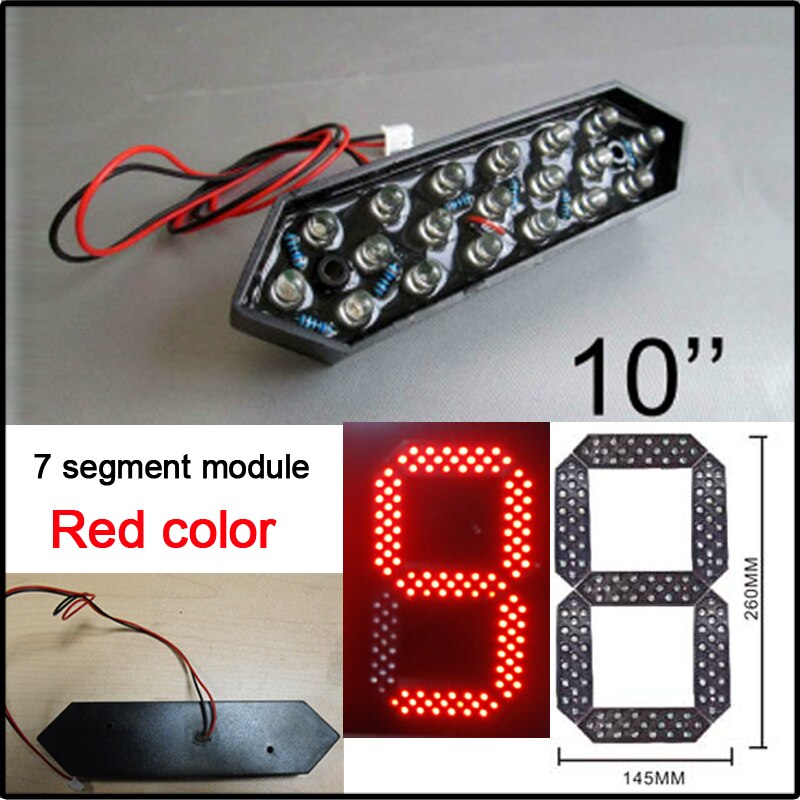 10 "verrotten Digita Zahlen Modul, LED-schilder, 7 Segment Der Modul, hohe Helligkeit LED Chip, führte Plakatwand, uhr