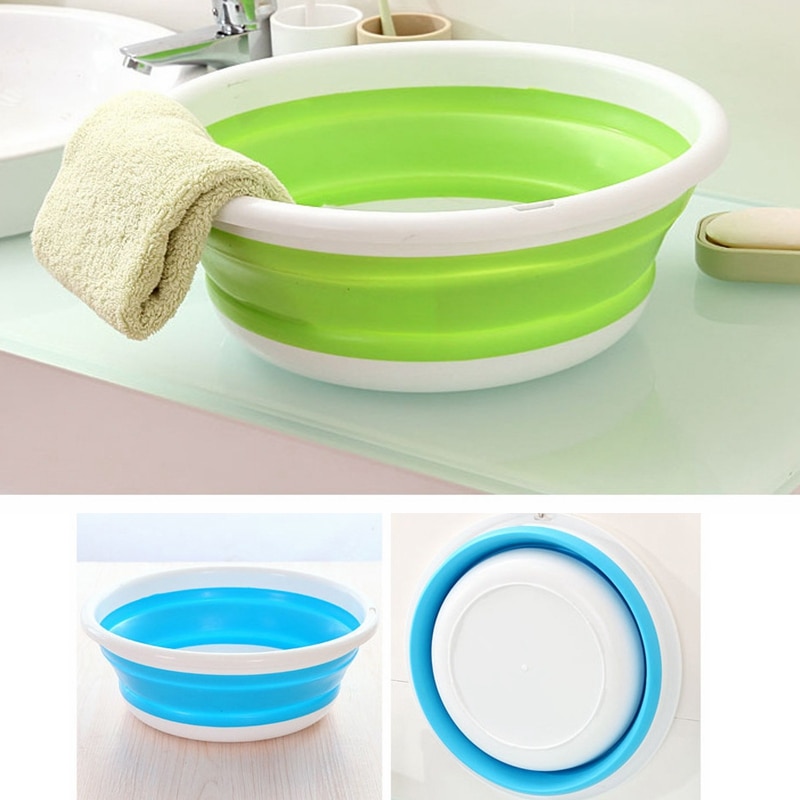 Draagbare opvouwbare babywasbak, kleine pasgeboren baby, gezicht, voet, billenwasbak, opvouwbare reisbad voor baby's, kinderwasbak