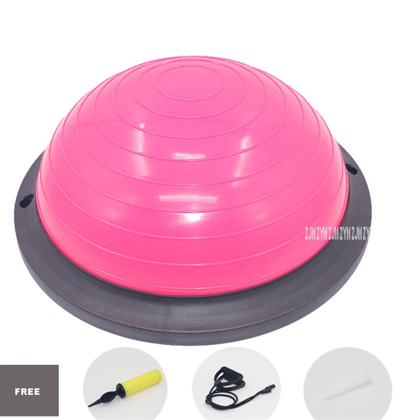 46Cm Mini Yoga Balance Ball Fitball Yoga Halfsphere Semisphere Balance Trainer Apparaat Pvc Bal Half Fitness Bal Blauw: Classic rose