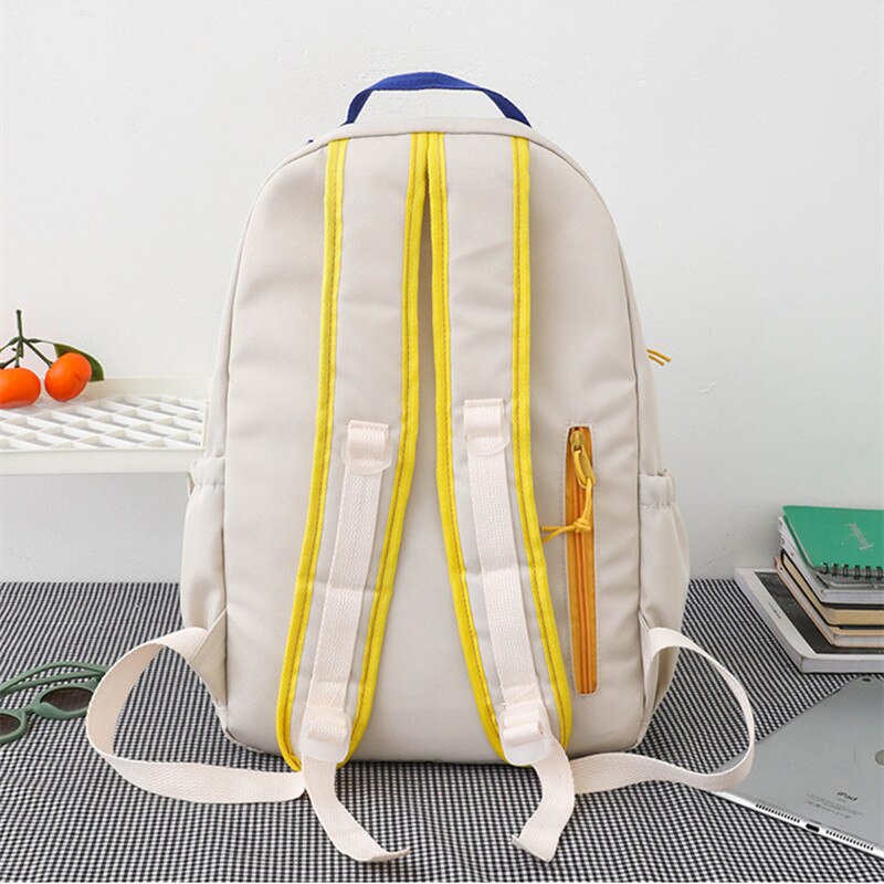 Fengdong teenage girls waterproof school backpack student high school bags female black notebook backpack girl large book bag