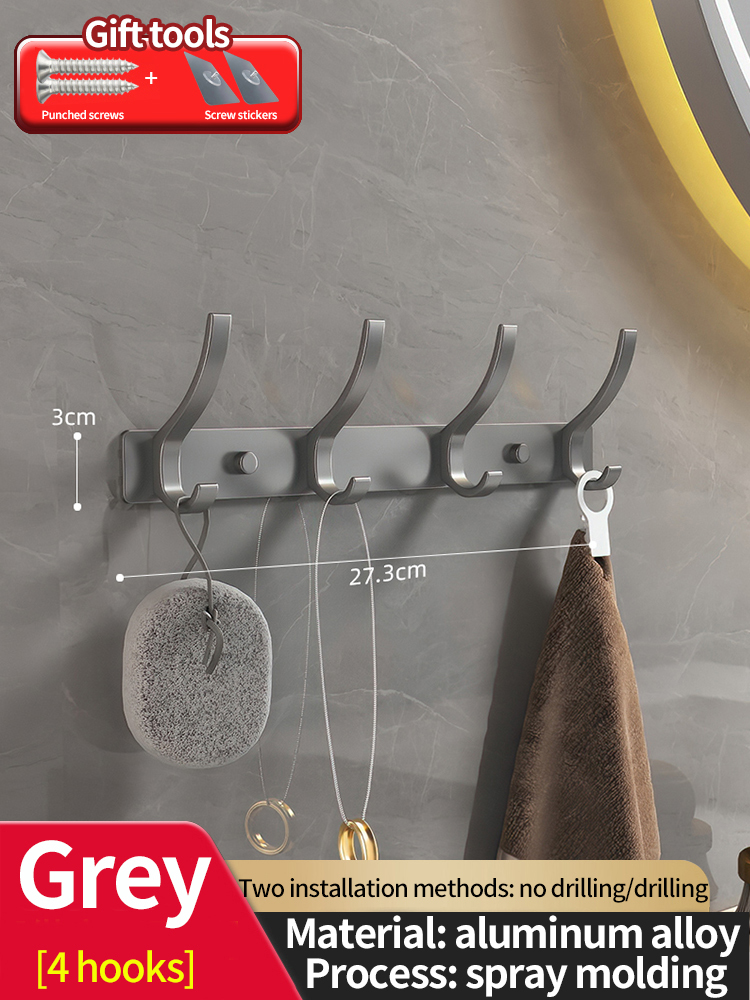 no drill Door Behind Hook Storage Wall Hanging Clothes Hanger Coat Hook Punch-free Hanger Bedroom Organizer Storage Kitchen Acce: light yellow