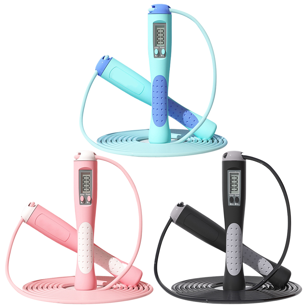 Cuerda para saltar para contar, cuerda para saltar con contador de entrenamiento, cuerda para saltar, cuerda para saltar larga para gimnasio, ejercicio físico