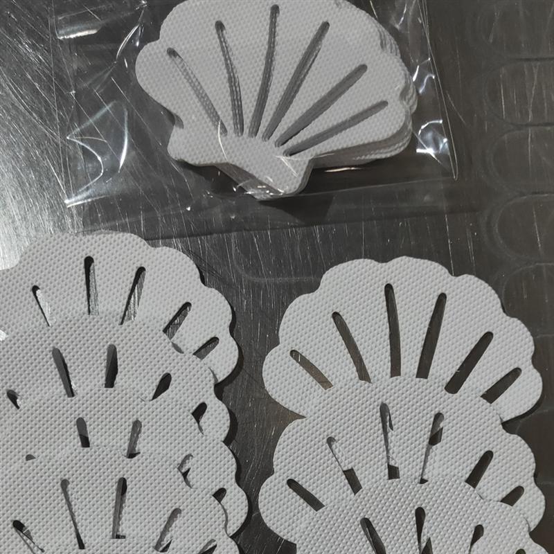 12 PCS Sticker Sea Shell Shape Safety Durable Anti-slip Stickers Non-slip Decals Bath Strips for Toilet Kitchen Bathroom