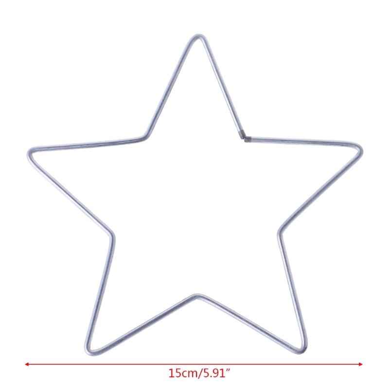 Metal Dream Catcher Star Hoop for DIY Handmade Dreamcatcher Macrame Accessories: 03