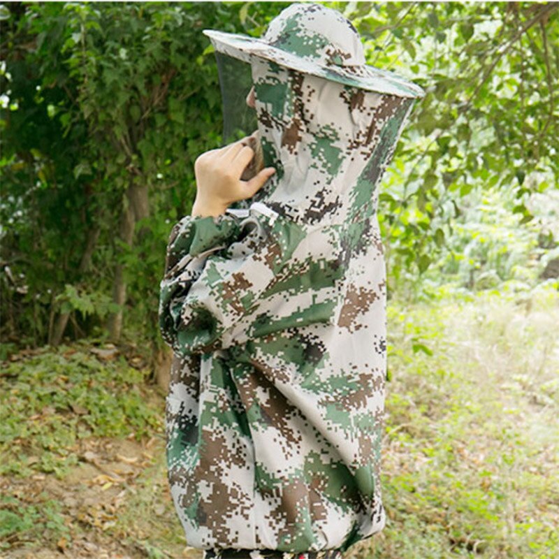 1 set beekeeping clothing bee cloth for beekeeper anti bee bite protective clothes bee suit cotton breathable jack